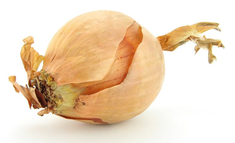 Unpeeled White Onion