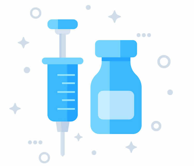 Illustration of immunotherapy shots for Chihuahua allergies